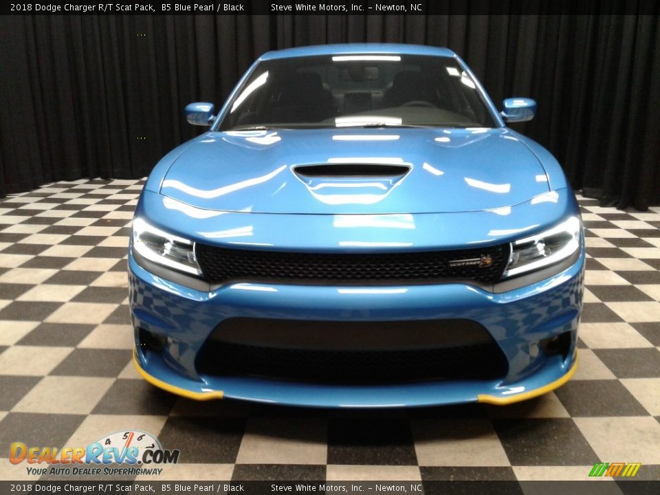 2018 Dodge Charger R/T Scat Pack B5 Blue Pearl / Black Photo #3