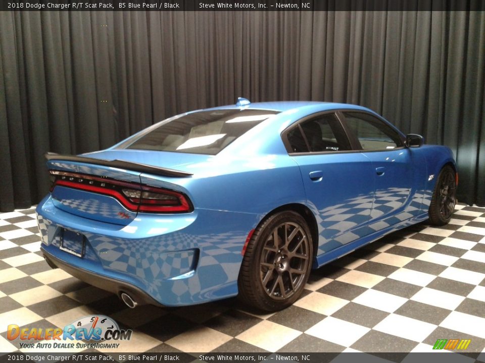 2018 Dodge Charger R/T Scat Pack B5 Blue Pearl / Black Photo #6