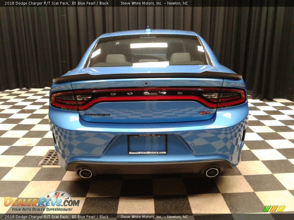 2018 Dodge Charger R/T Scat Pack B5 Blue Pearl / Black Photo #7