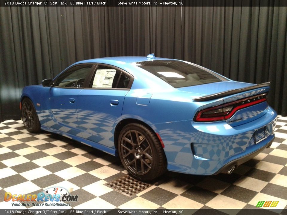 2018 Dodge Charger R/T Scat Pack B5 Blue Pearl / Black Photo #8