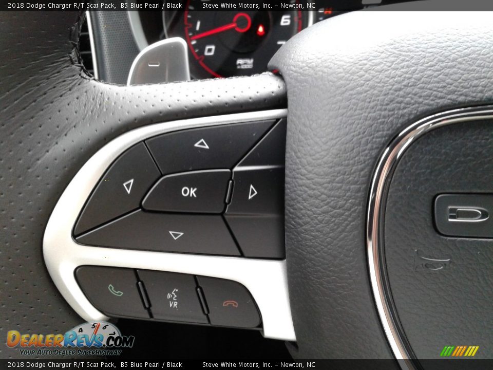 2018 Dodge Charger R/T Scat Pack B5 Blue Pearl / Black Photo #17