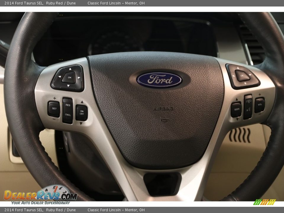 2014 Ford Taurus SEL Ruby Red / Dune Photo #8