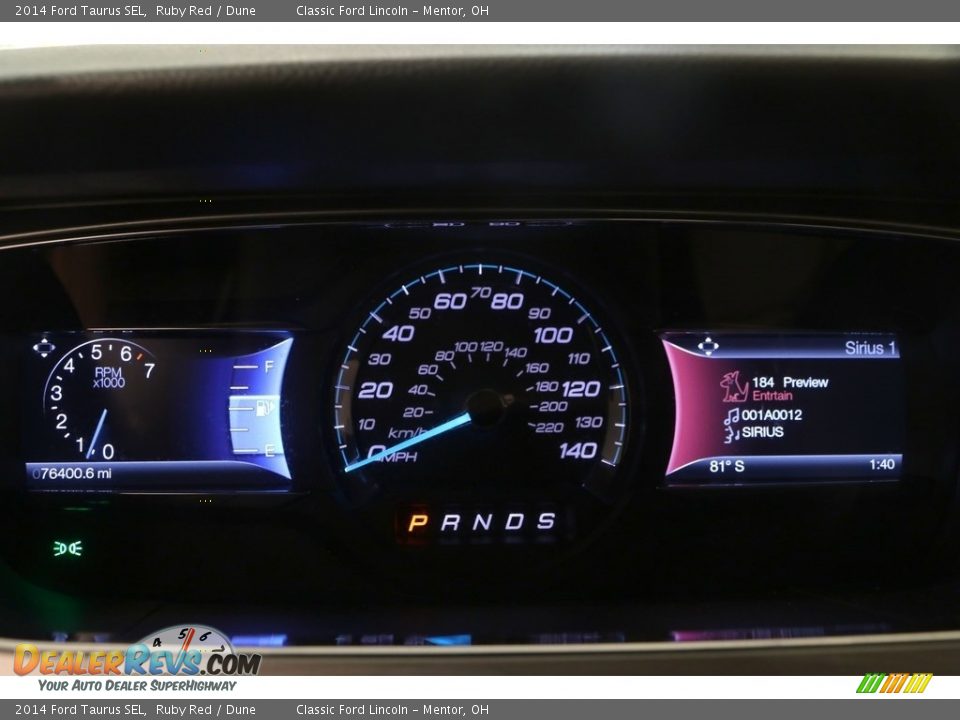 2014 Ford Taurus SEL Ruby Red / Dune Photo #9