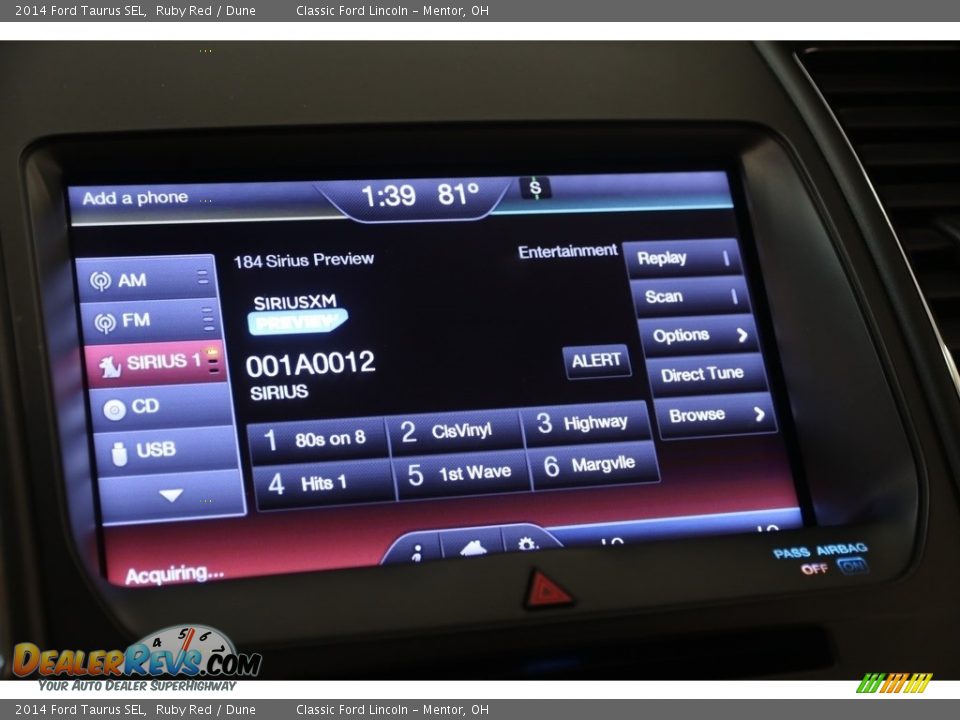 2014 Ford Taurus SEL Ruby Red / Dune Photo #15