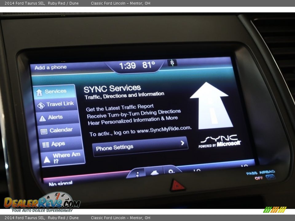 2014 Ford Taurus SEL Ruby Red / Dune Photo #16