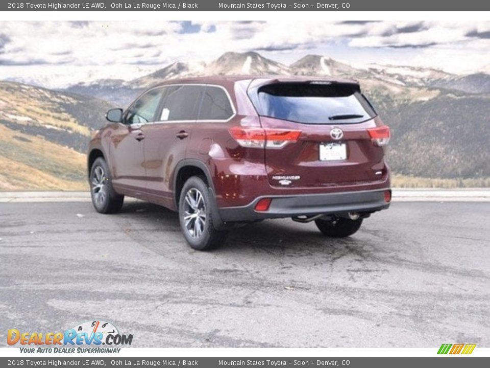 2018 Toyota Highlander LE AWD Ooh La La Rouge Mica / Black Photo #3