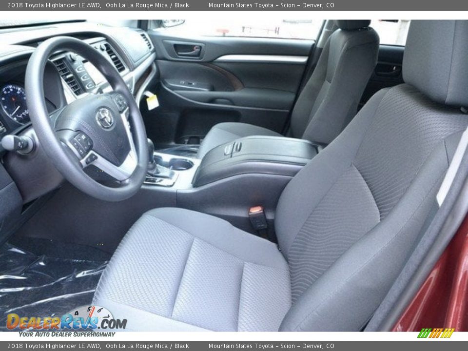 2018 Toyota Highlander LE AWD Ooh La La Rouge Mica / Black Photo #6