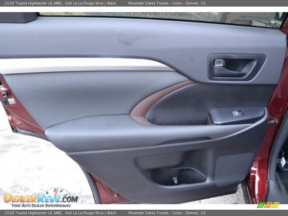 2018 Toyota Highlander LE AWD Ooh La La Rouge Mica / Black Photo #23