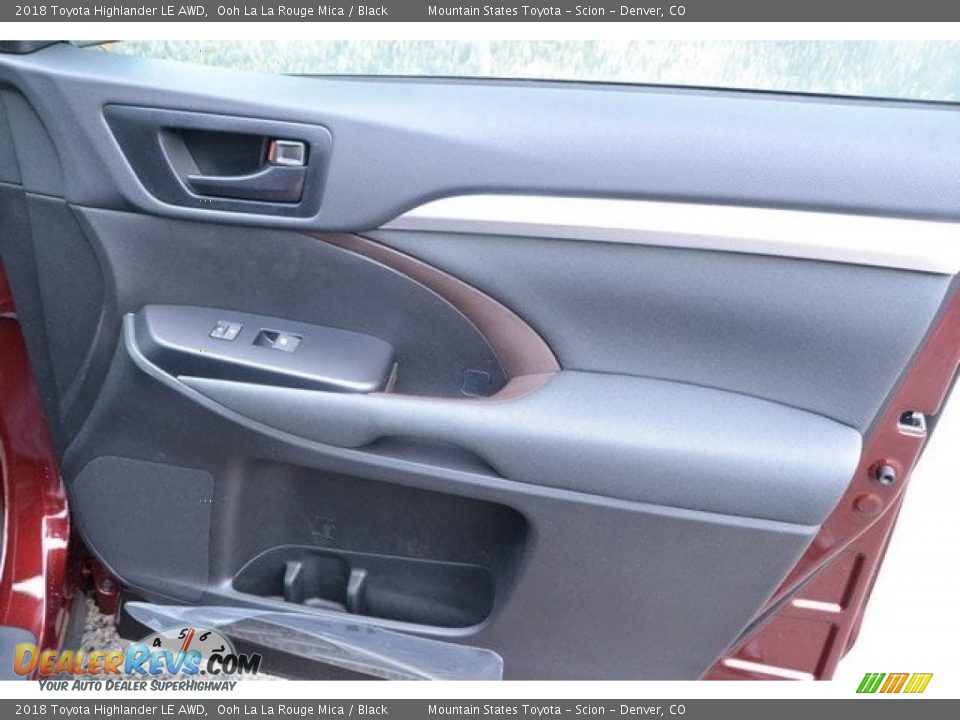 2018 Toyota Highlander LE AWD Ooh La La Rouge Mica / Black Photo #24