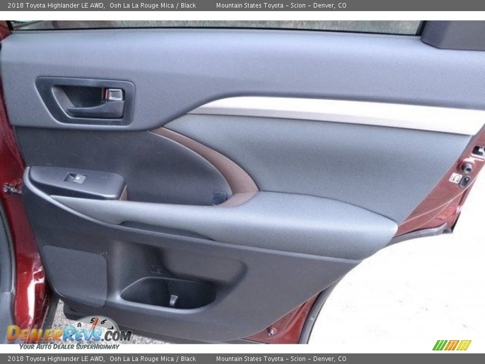 2018 Toyota Highlander LE AWD Ooh La La Rouge Mica / Black Photo #25