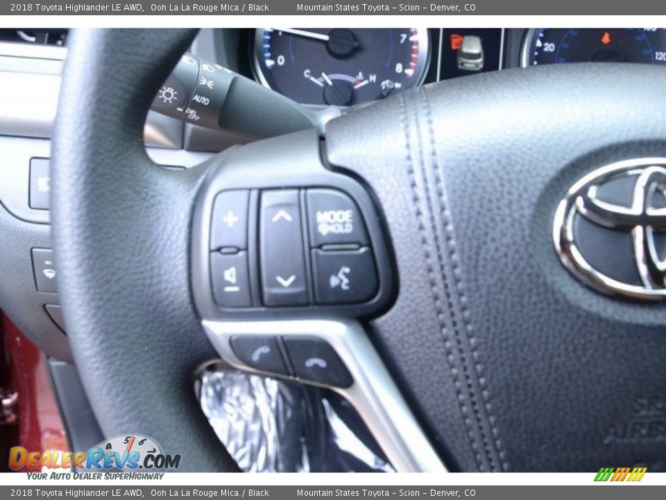 2018 Toyota Highlander LE AWD Ooh La La Rouge Mica / Black Photo #28