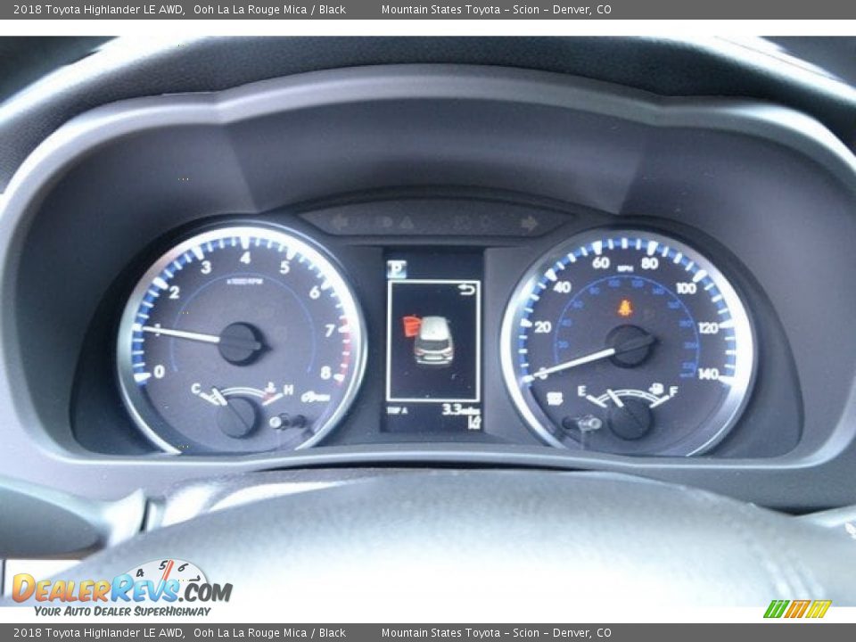 2018 Toyota Highlander LE AWD Ooh La La Rouge Mica / Black Photo #30