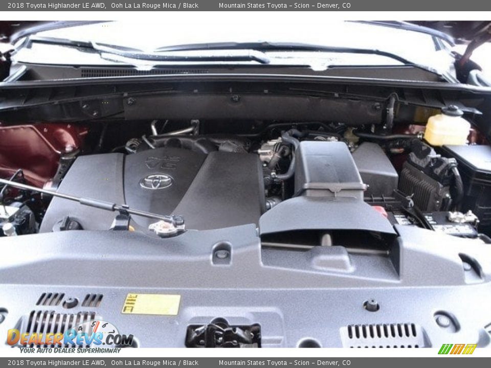 2018 Toyota Highlander LE AWD Ooh La La Rouge Mica / Black Photo #33