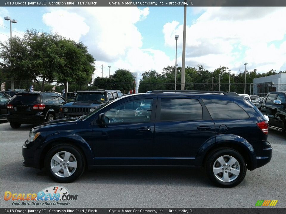 2018 Dodge Journey SE Contusion Blue Pearl / Black Photo #2