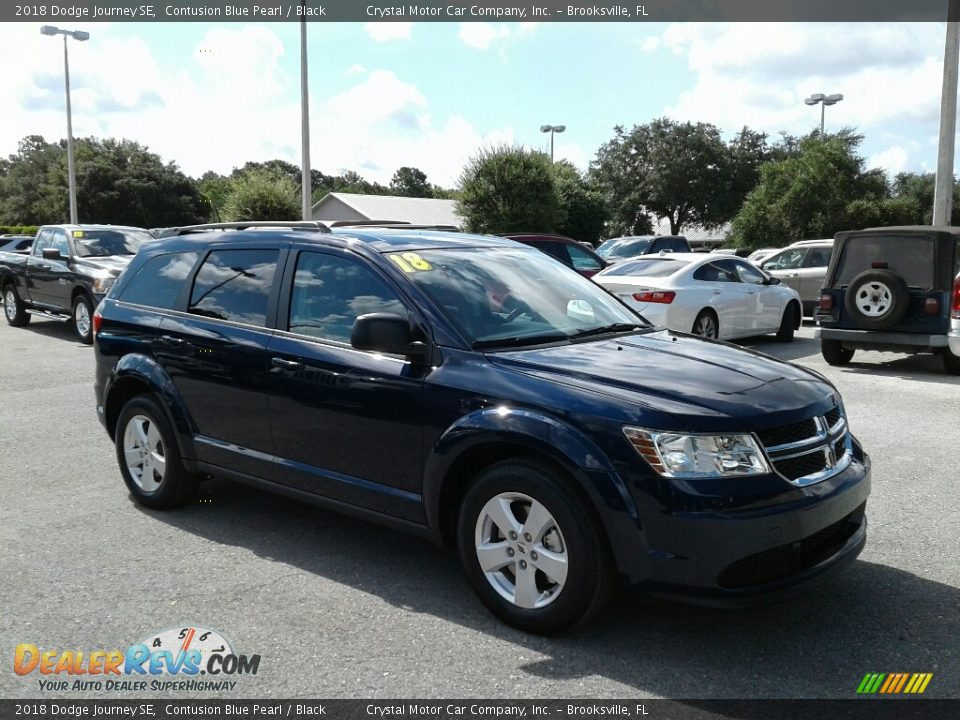 2018 Dodge Journey SE Contusion Blue Pearl / Black Photo #7