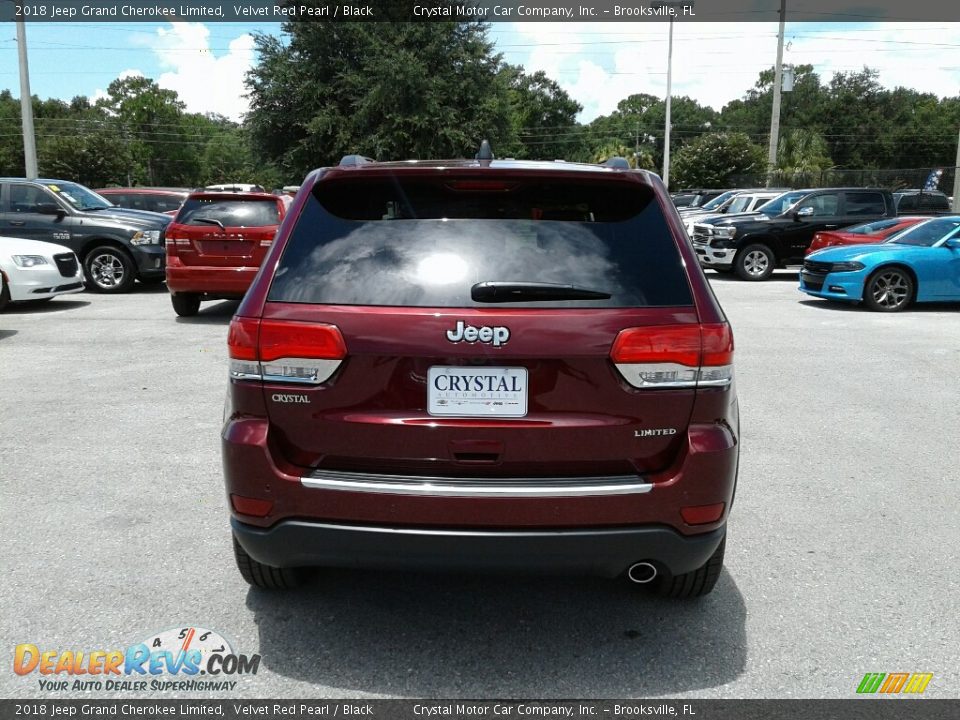 2018 Jeep Grand Cherokee Limited Velvet Red Pearl / Black Photo #4