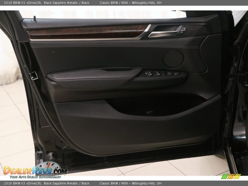 2016 BMW X3 xDrive28i Black Sapphire Metallic / Black Photo #4