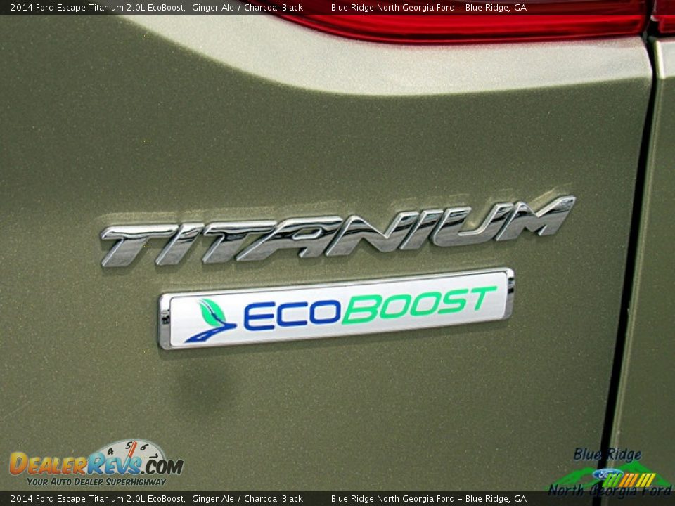2014 Ford Escape Titanium 2.0L EcoBoost Ginger Ale / Charcoal Black Photo #34
