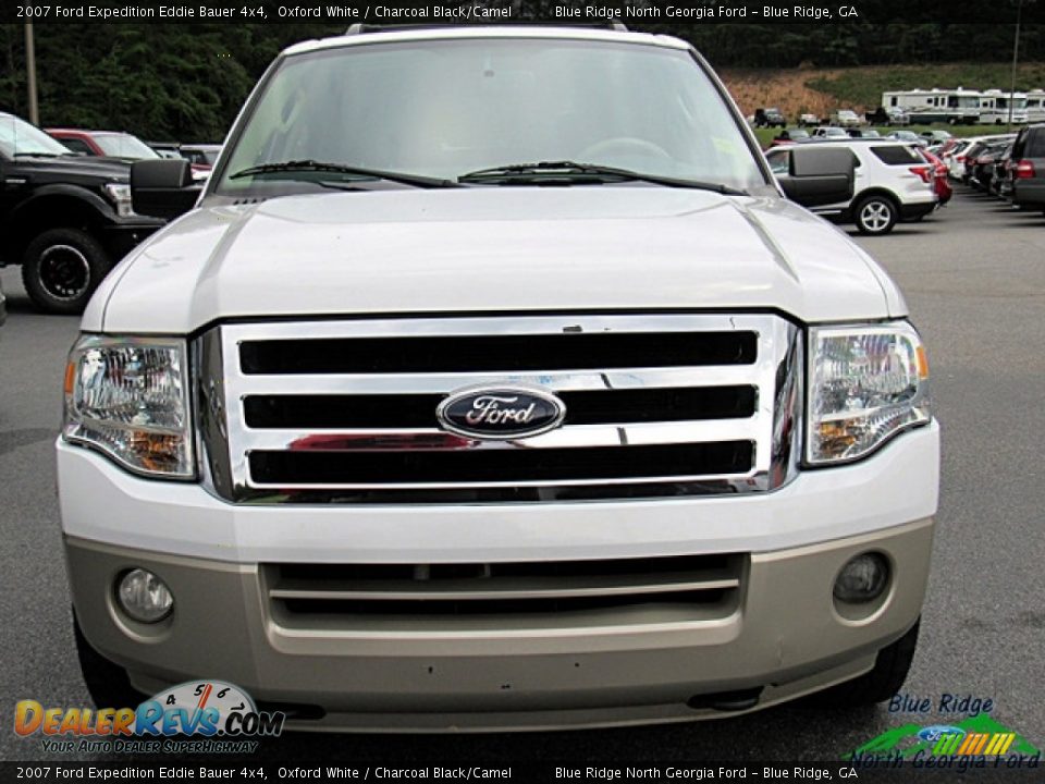 2007 Ford Expedition Eddie Bauer 4x4 Oxford White / Charcoal Black/Camel Photo #4