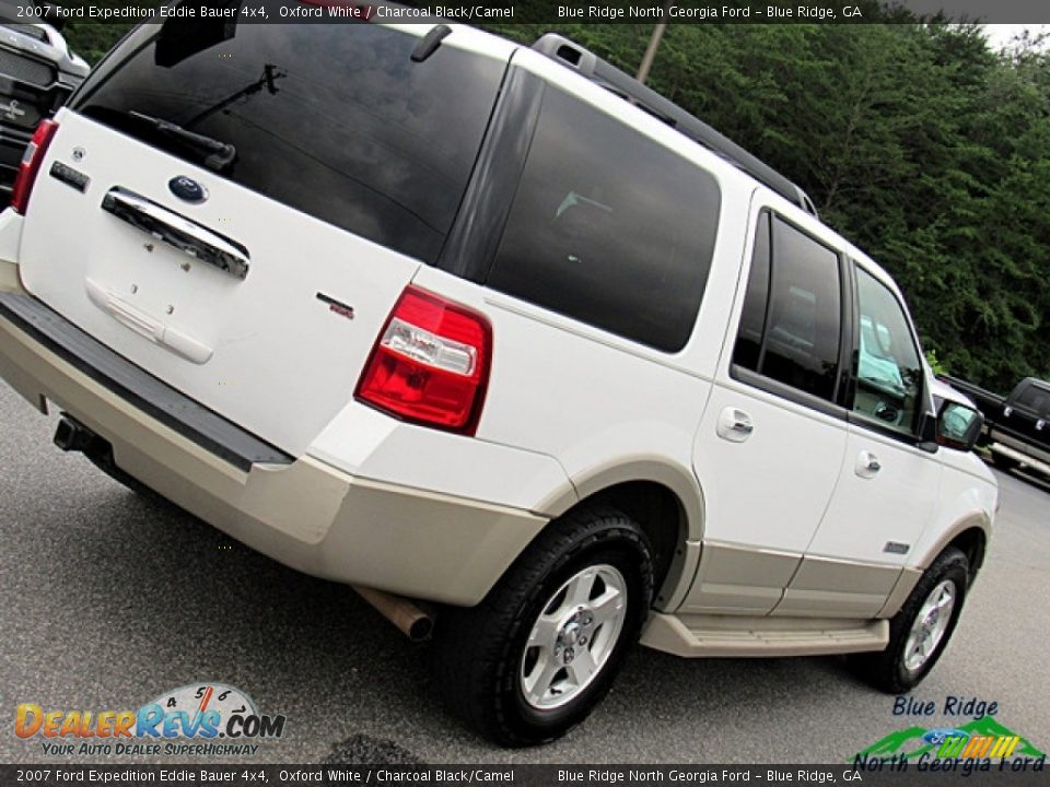 2007 Ford Expedition Eddie Bauer 4x4 Oxford White / Charcoal Black/Camel Photo #31
