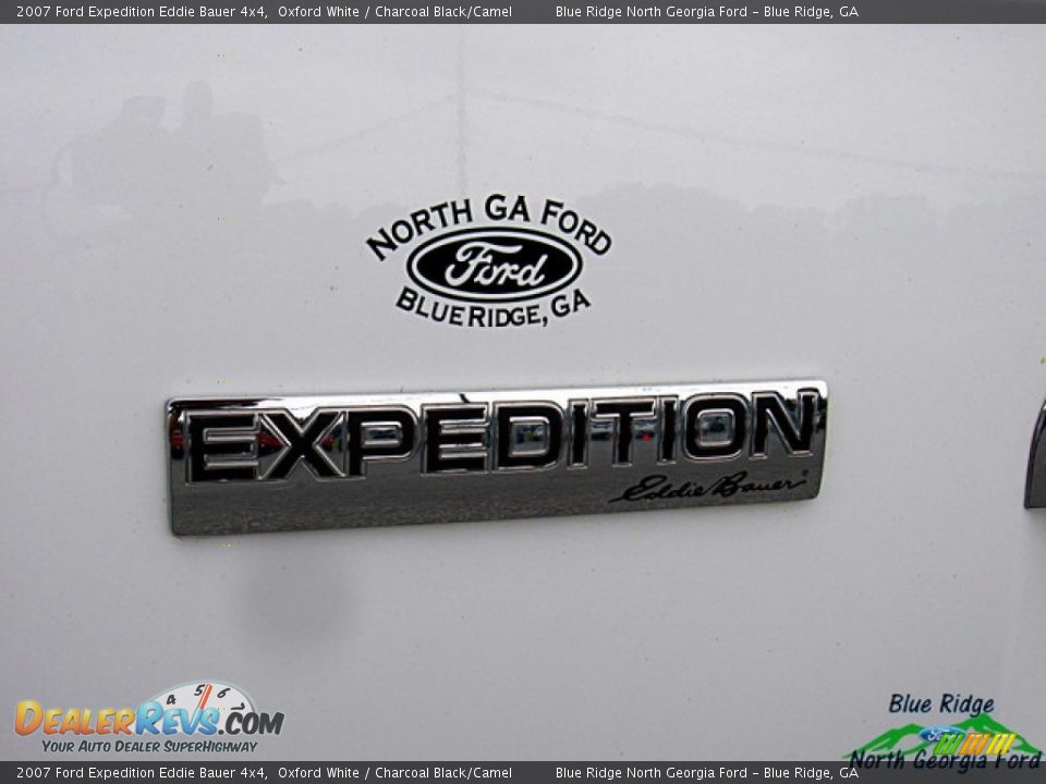 2007 Ford Expedition Eddie Bauer 4x4 Oxford White / Charcoal Black/Camel Photo #33