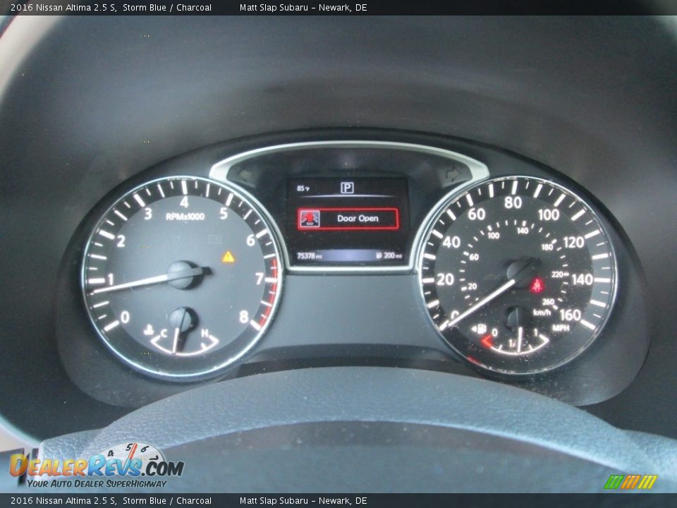 2016 Nissan Altima 2.5 S Storm Blue / Charcoal Photo #27