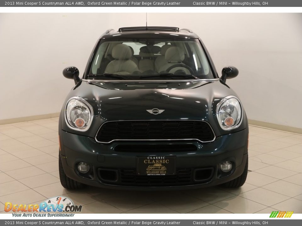 2013 Mini Cooper S Countryman ALL4 AWD Oxford Green Metallic / Polar Beige Gravity Leather Photo #2