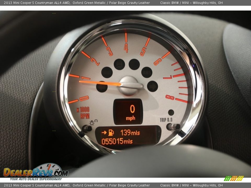 2013 Mini Cooper S Countryman ALL4 AWD Oxford Green Metallic / Polar Beige Gravity Leather Photo #8