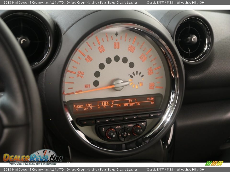 2013 Mini Cooper S Countryman ALL4 AWD Oxford Green Metallic / Polar Beige Gravity Leather Photo #9