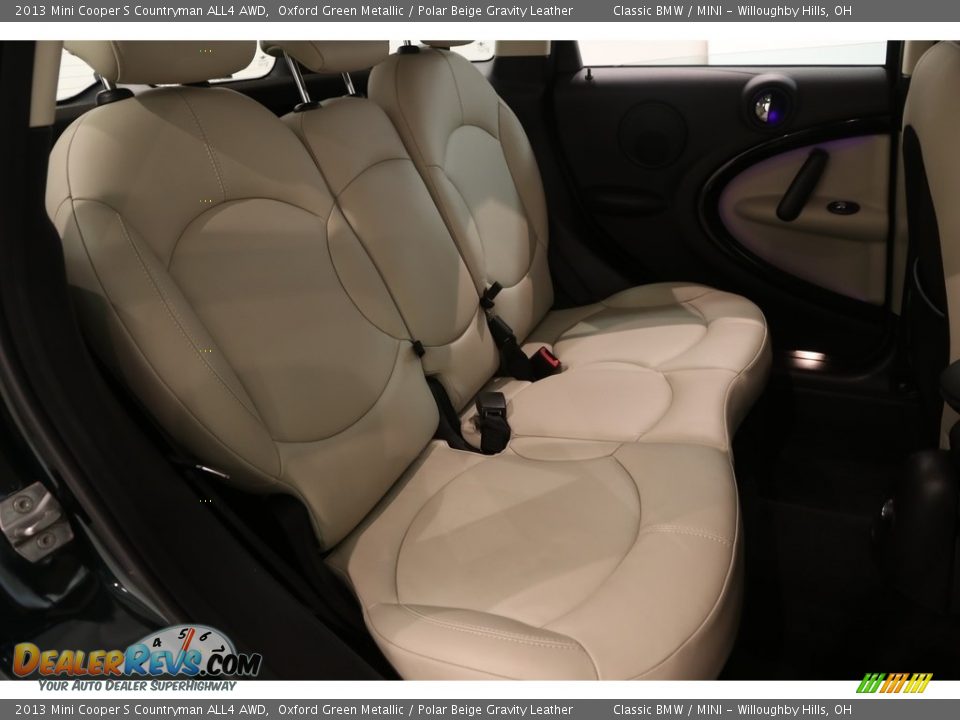 2013 Mini Cooper S Countryman ALL4 AWD Oxford Green Metallic / Polar Beige Gravity Leather Photo #14