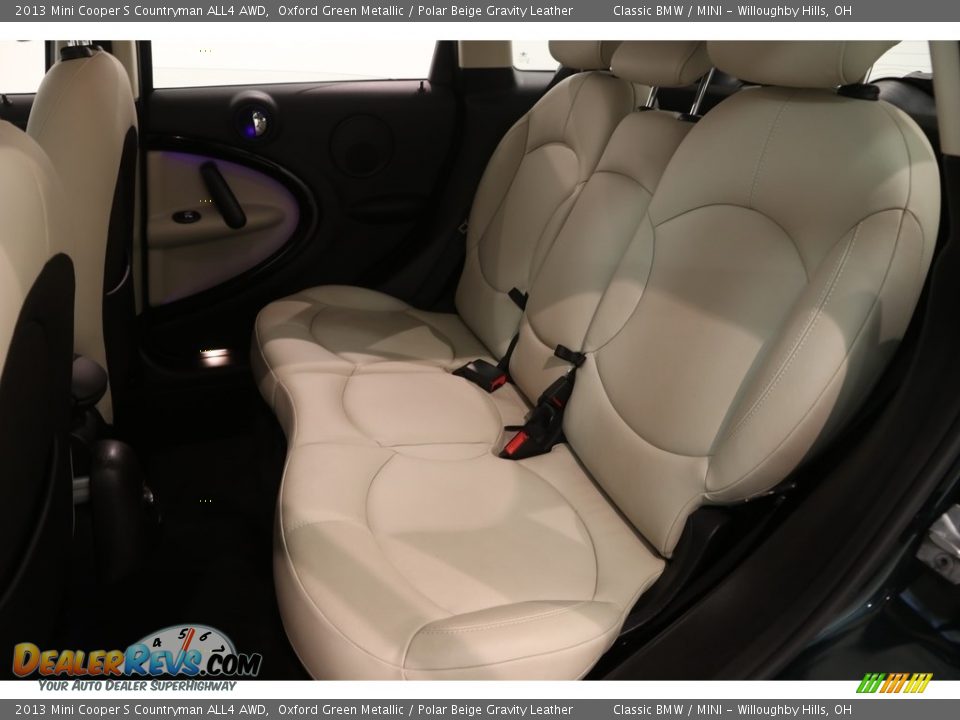 2013 Mini Cooper S Countryman ALL4 AWD Oxford Green Metallic / Polar Beige Gravity Leather Photo #15
