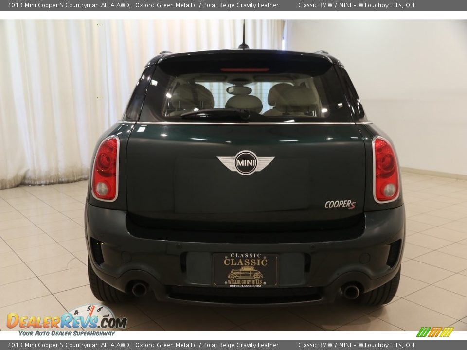 2013 Mini Cooper S Countryman ALL4 AWD Oxford Green Metallic / Polar Beige Gravity Leather Photo #16
