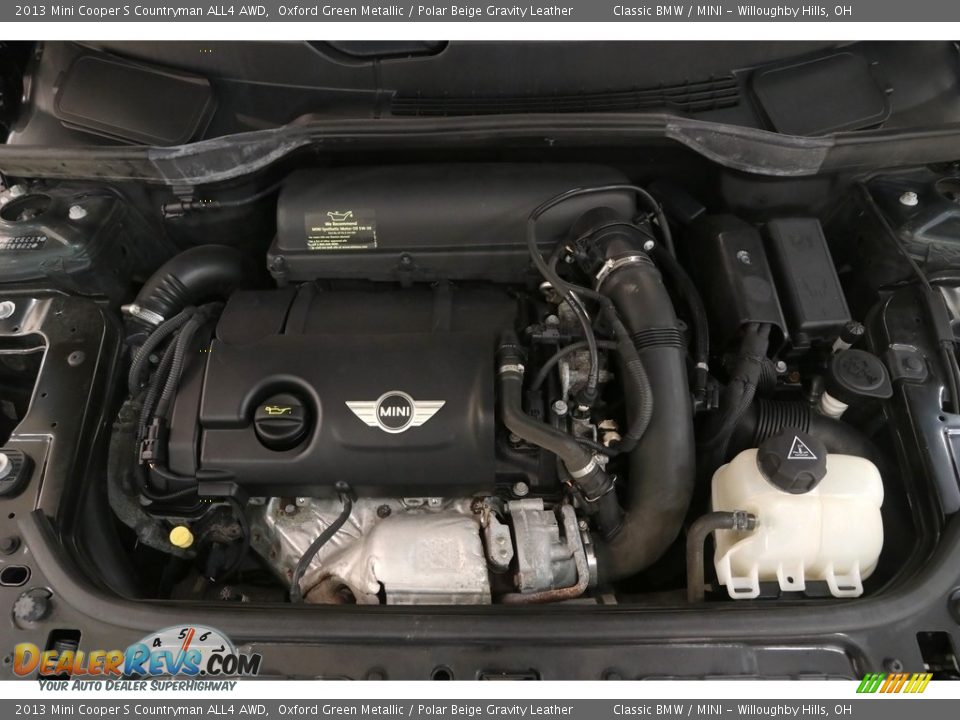 2013 Mini Cooper S Countryman ALL4 AWD Oxford Green Metallic / Polar Beige Gravity Leather Photo #17