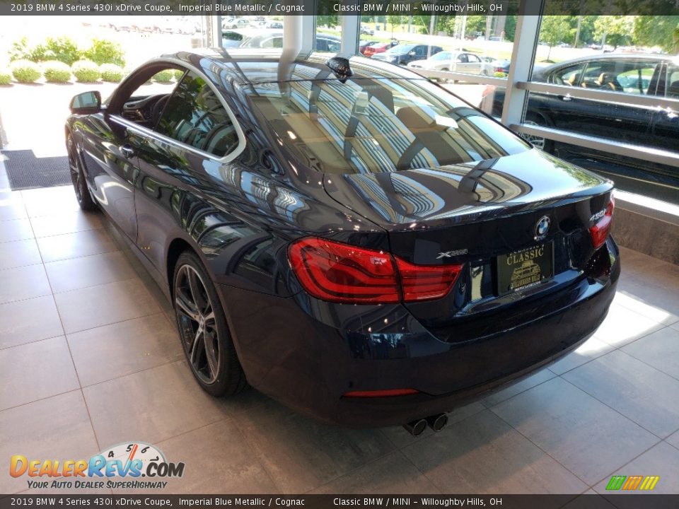 2019 BMW 4 Series 430i xDrive Coupe Imperial Blue Metallic / Cognac Photo #2