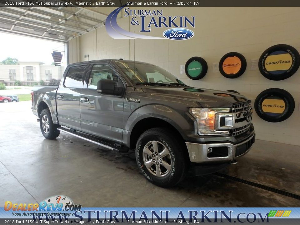 2018 Ford F150 XLT SuperCrew 4x4 Magnetic / Earth Gray Photo #1