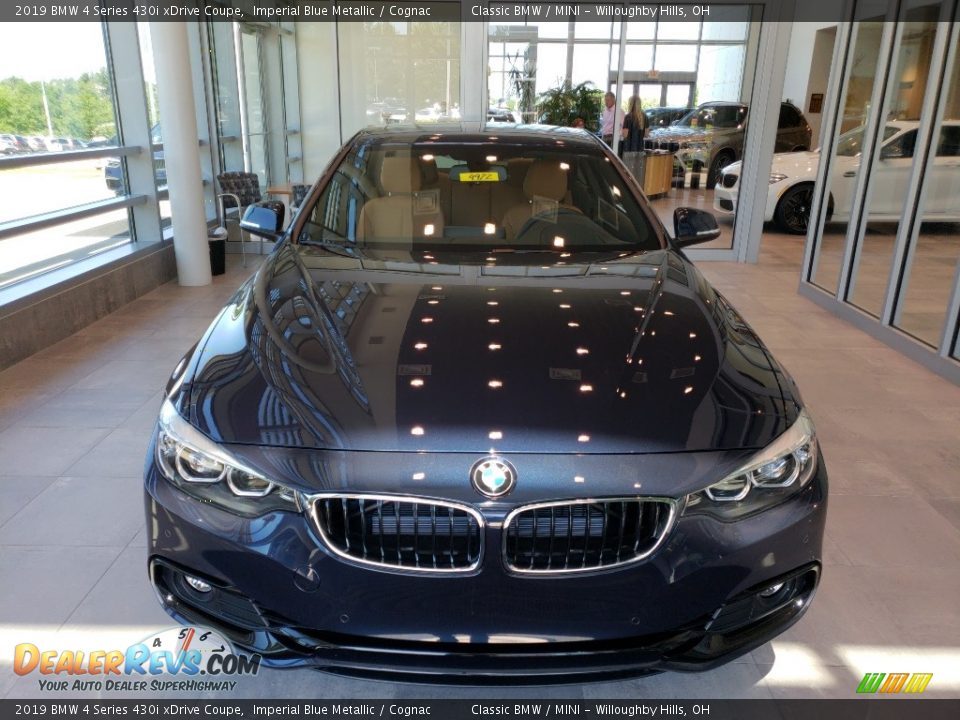 2019 BMW 4 Series 430i xDrive Coupe Imperial Blue Metallic / Cognac Photo #4