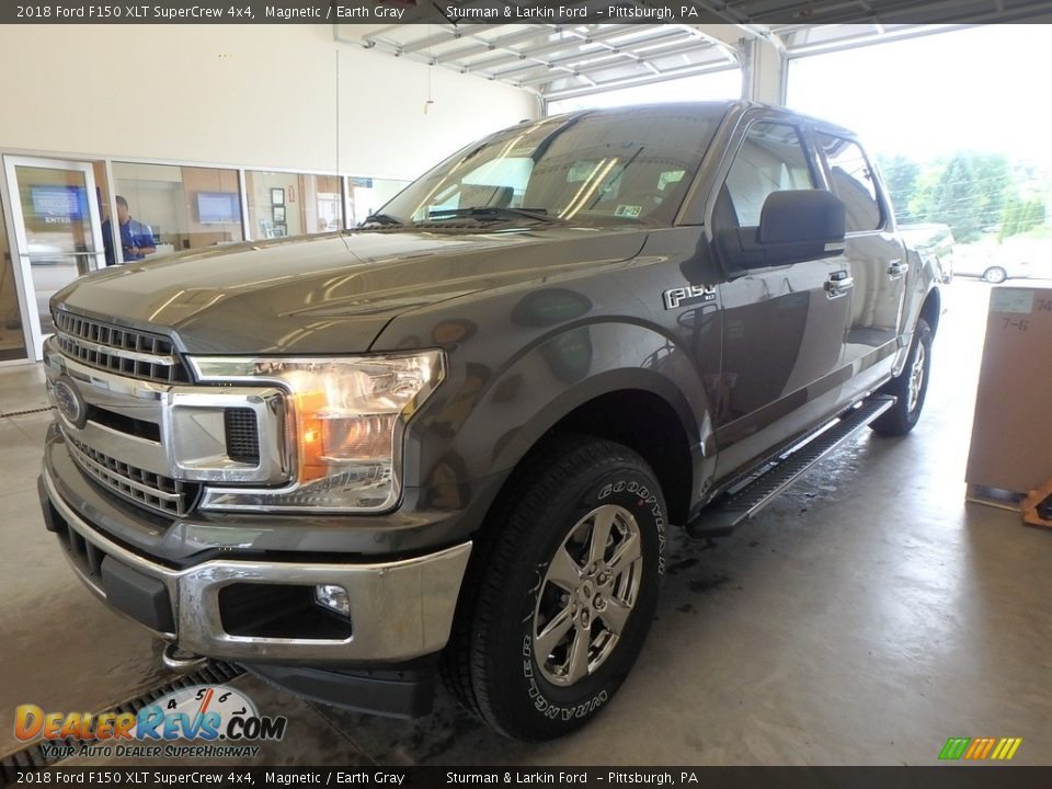 2018 Ford F150 XLT SuperCrew 4x4 Magnetic / Earth Gray Photo #4