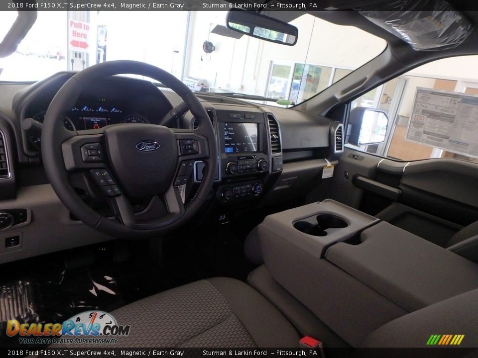 2018 Ford F150 XLT SuperCrew 4x4 Magnetic / Earth Gray Photo #8