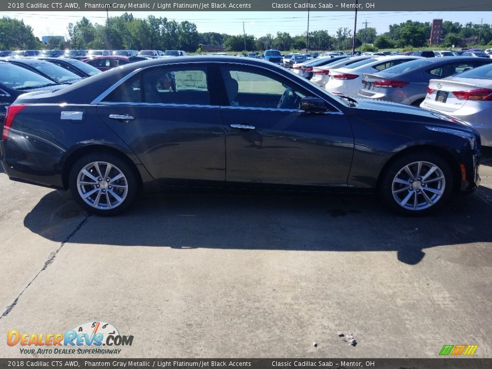 2018 Cadillac CTS AWD Phantom Gray Metallic / Light Platinum/Jet Black Accents Photo #2