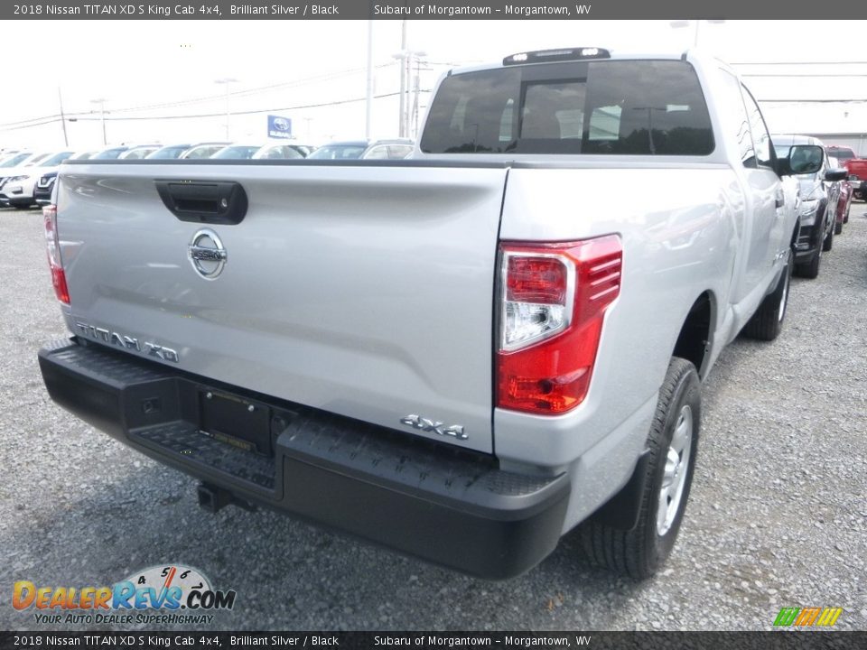 2018 Nissan TITAN XD S King Cab 4x4 Brilliant Silver / Black Photo #4