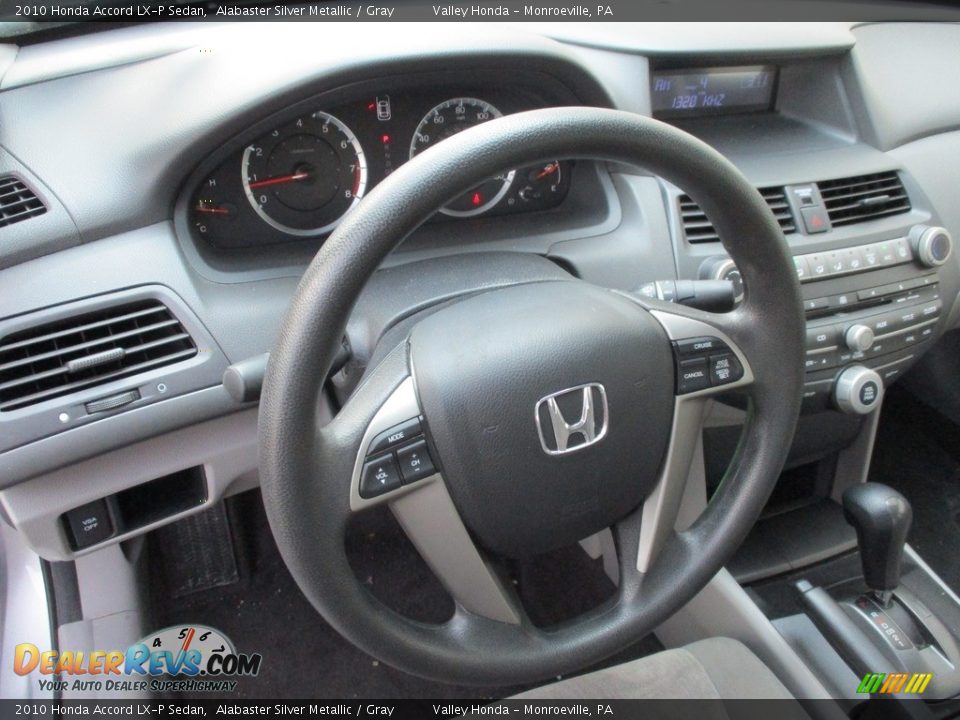 2010 Honda Accord LX-P Sedan Alabaster Silver Metallic / Gray Photo #13