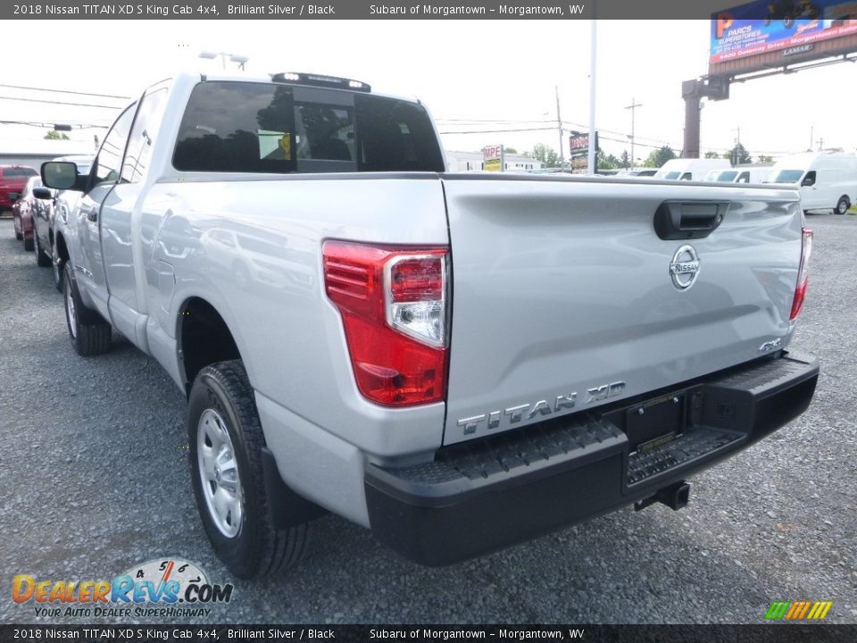 2018 Nissan TITAN XD S King Cab 4x4 Brilliant Silver / Black Photo #6