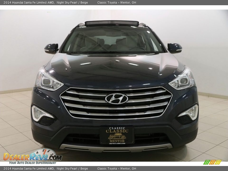 2014 Hyundai Santa Fe Limited AWD Night Sky Pearl / Beige Photo #2