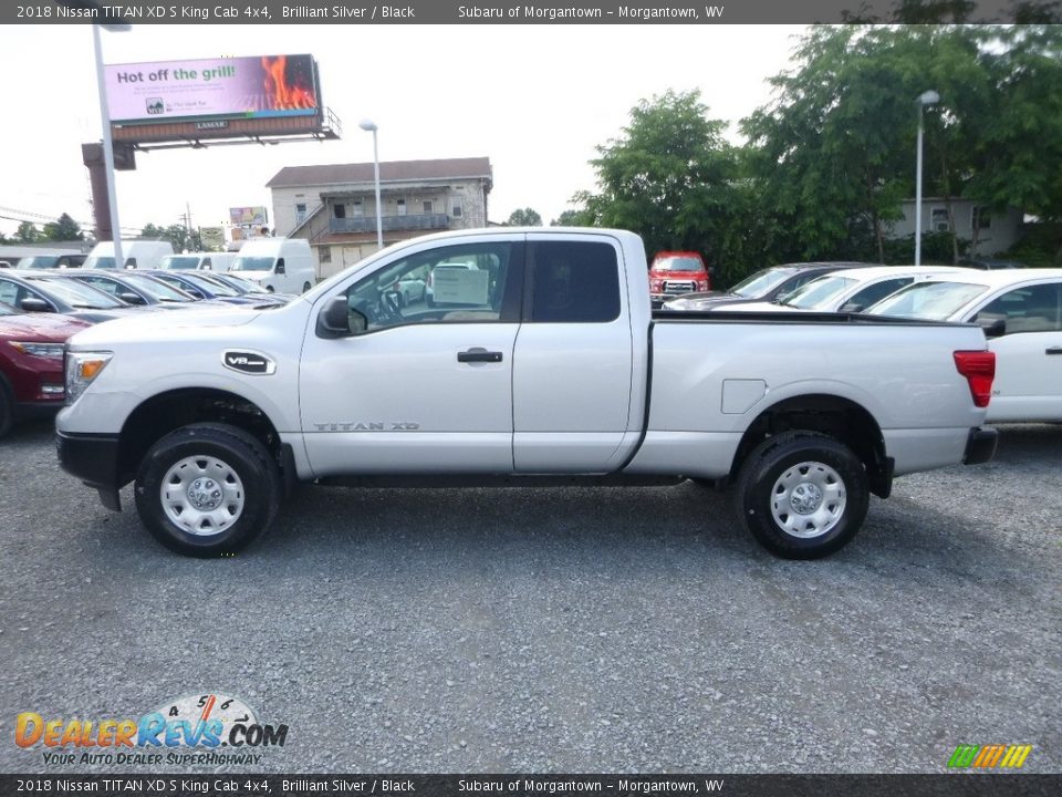 2018 Nissan TITAN XD S King Cab 4x4 Brilliant Silver / Black Photo #7