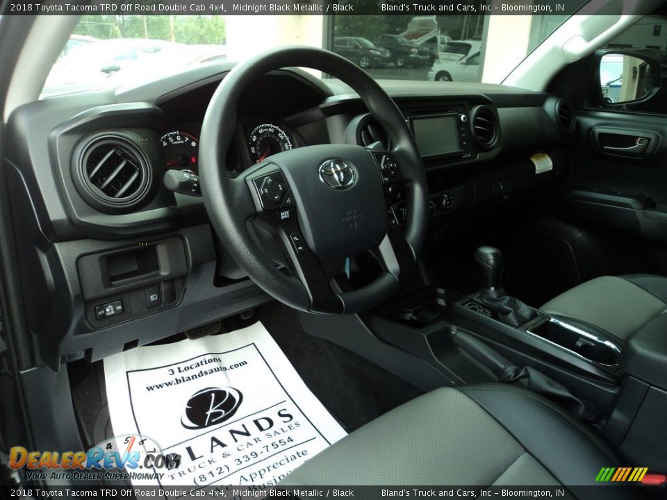 2018 Toyota Tacoma TRD Off Road Double Cab 4x4 Midnight Black Metallic / Black Photo #7