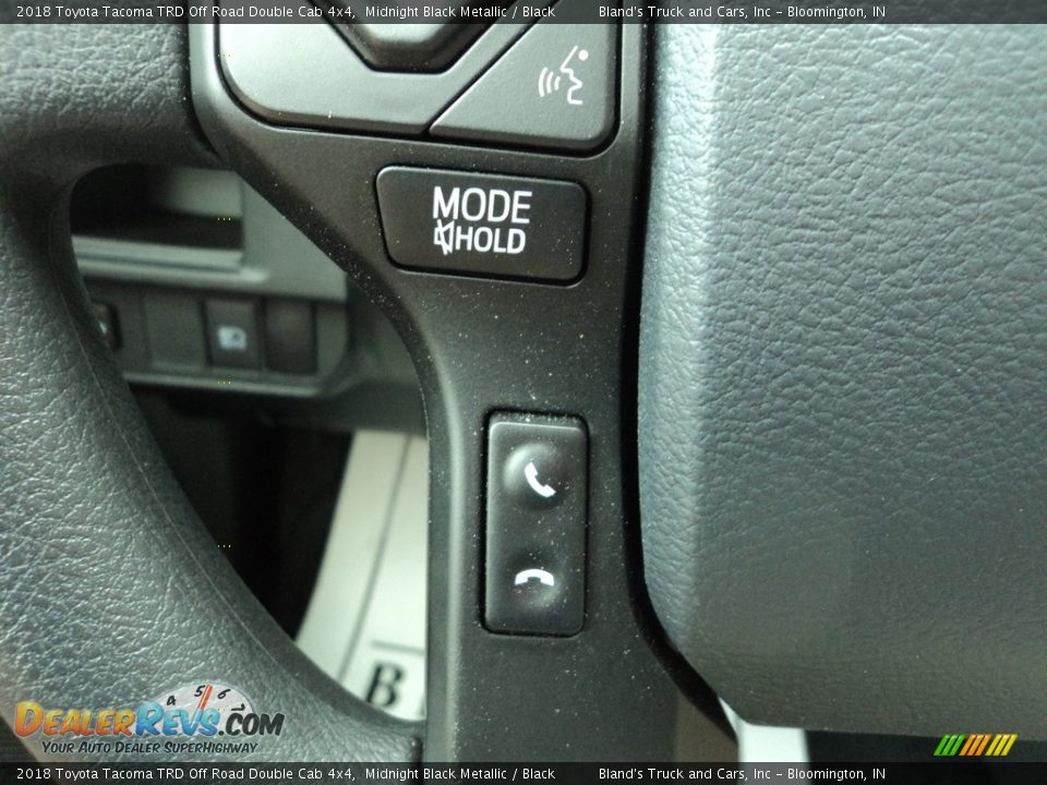 2018 Toyota Tacoma TRD Off Road Double Cab 4x4 Midnight Black Metallic / Black Photo #16