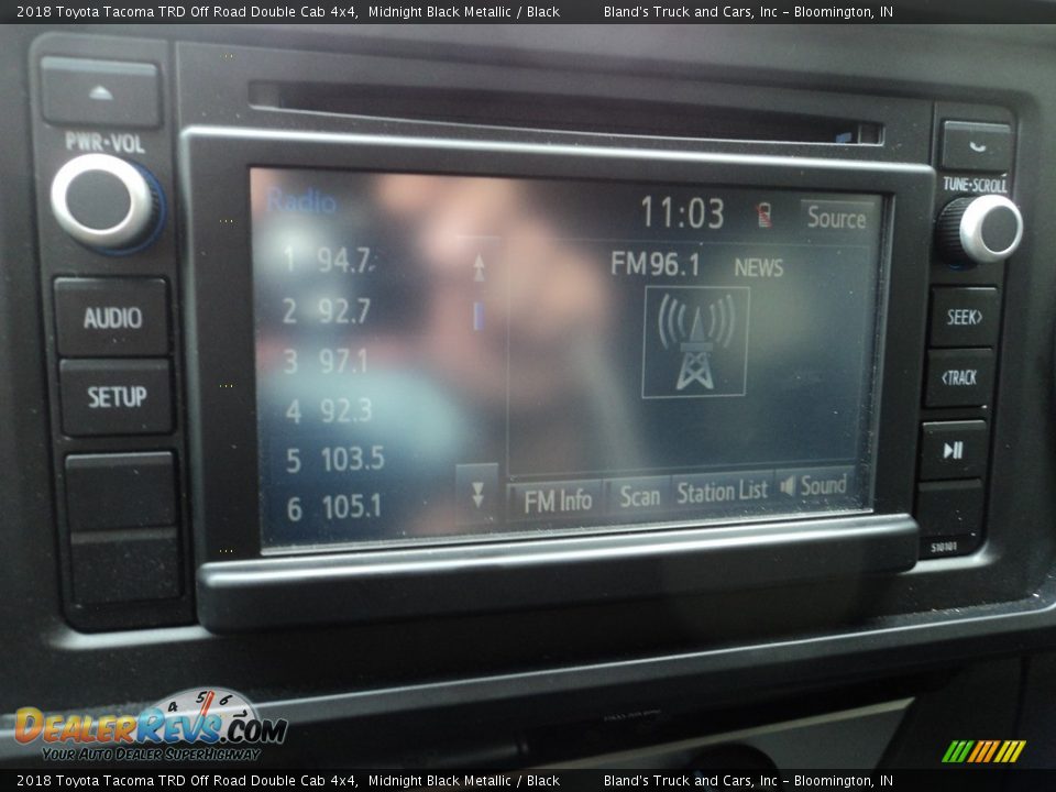 2018 Toyota Tacoma TRD Off Road Double Cab 4x4 Midnight Black Metallic / Black Photo #20
