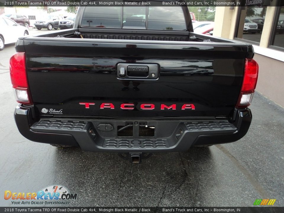 2018 Toyota Tacoma TRD Off Road Double Cab 4x4 Midnight Black Metallic / Black Photo #35