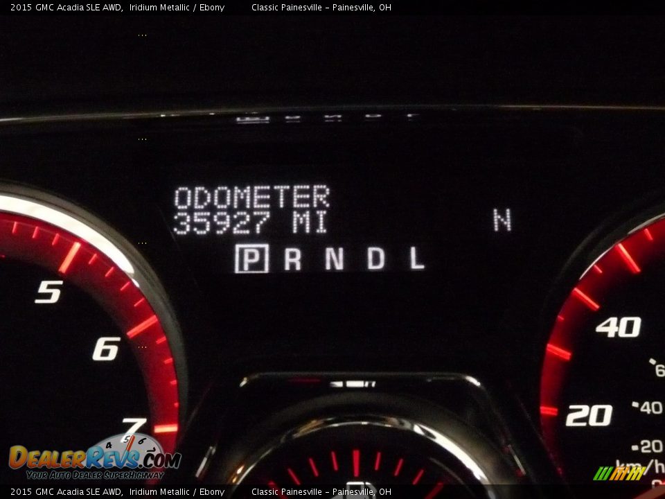 2015 GMC Acadia SLE AWD Iridium Metallic / Ebony Photo #15