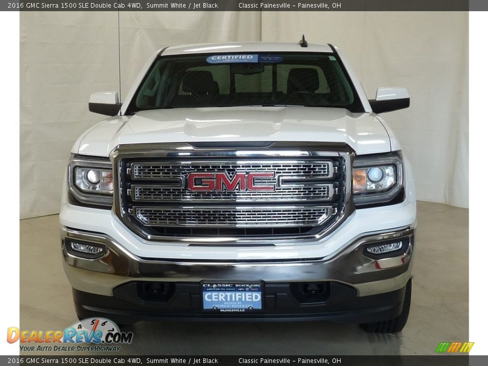 2016 GMC Sierra 1500 SLE Double Cab 4WD Summit White / Jet Black Photo #4